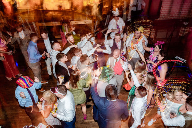 evening party at Hillfields Farm Wedding Venue