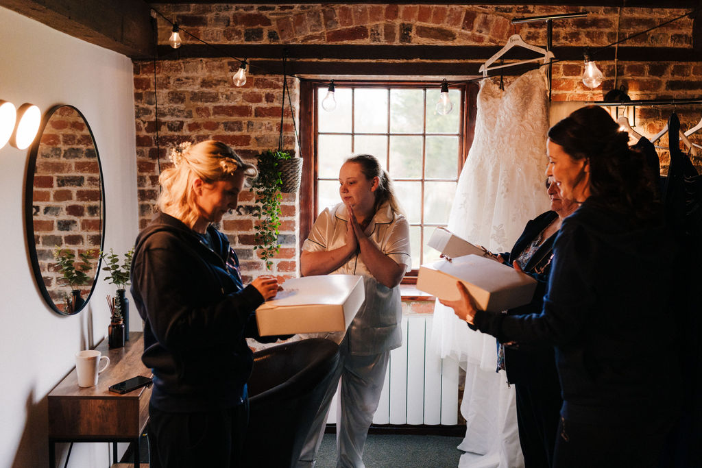 Wedding preparations at the old mill aldermaston