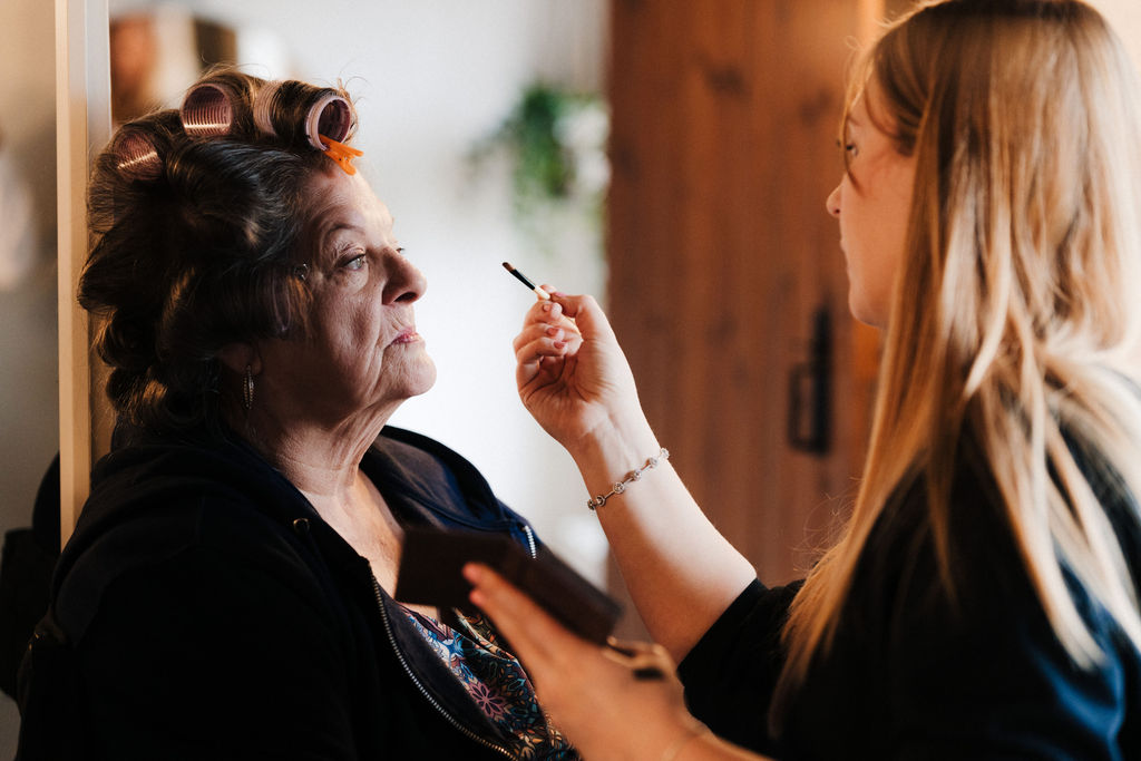 Wedding preparations at the old mill aldermaston