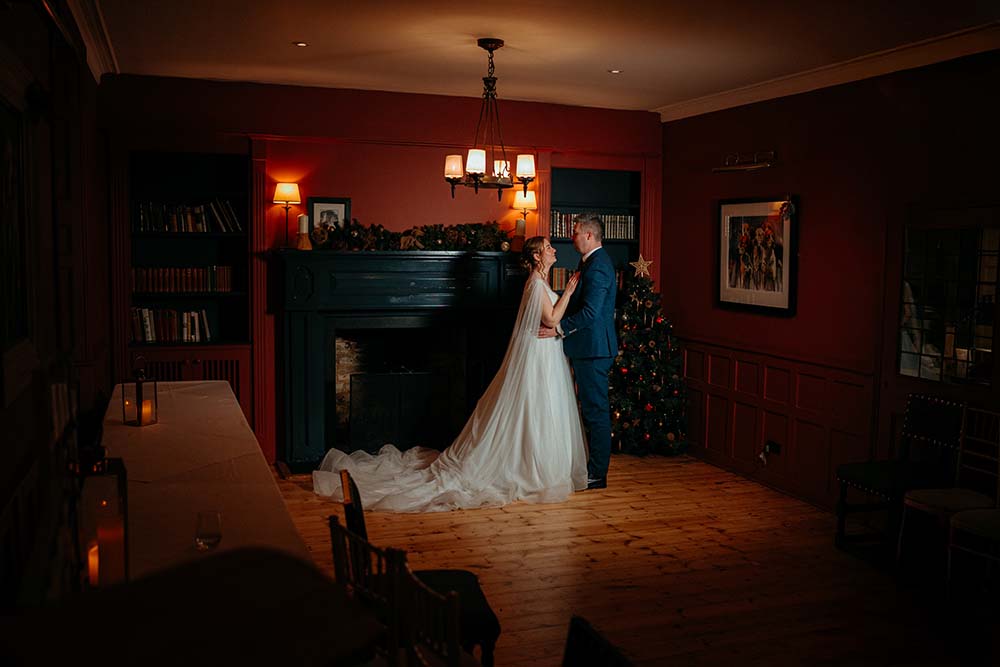 swan hotel wedding portrait