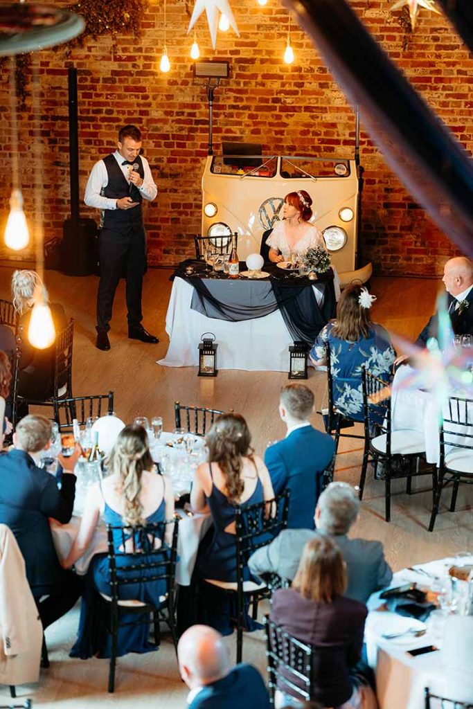 wedding speeches at bysshe court barn